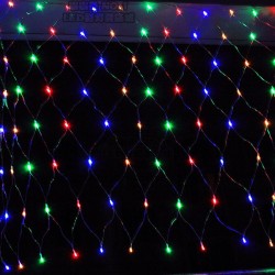 Vícebarevný LED závěs-síť