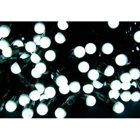 Vánoční led osvětlení - velké diody ledová bílá 240led