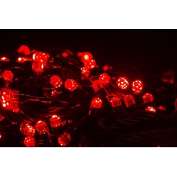 Vánoční led osvětlení - diamantové diody červená 240led diod