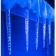 Led osvětlení rampouchy meteor rain - padající sníh modrá barva 44cm dlouhé