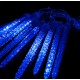 Led osvětlení rampouchy meteor rain - padající sníh modrá barva 44cm dlouhé