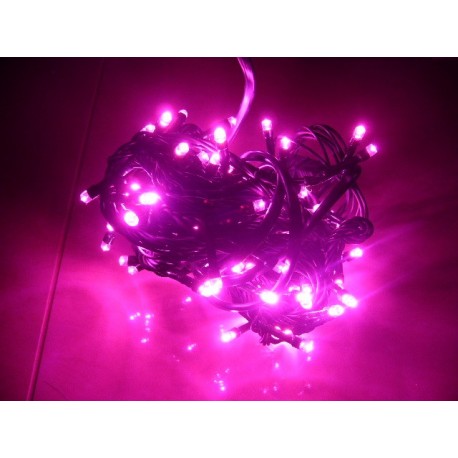 Růžová řetěz na stromeček